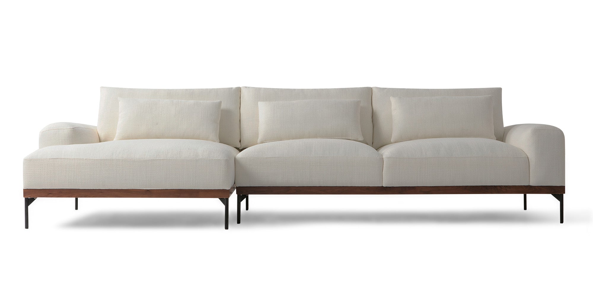 Tate 122" Sectional Sofa Left - Jour Boucle