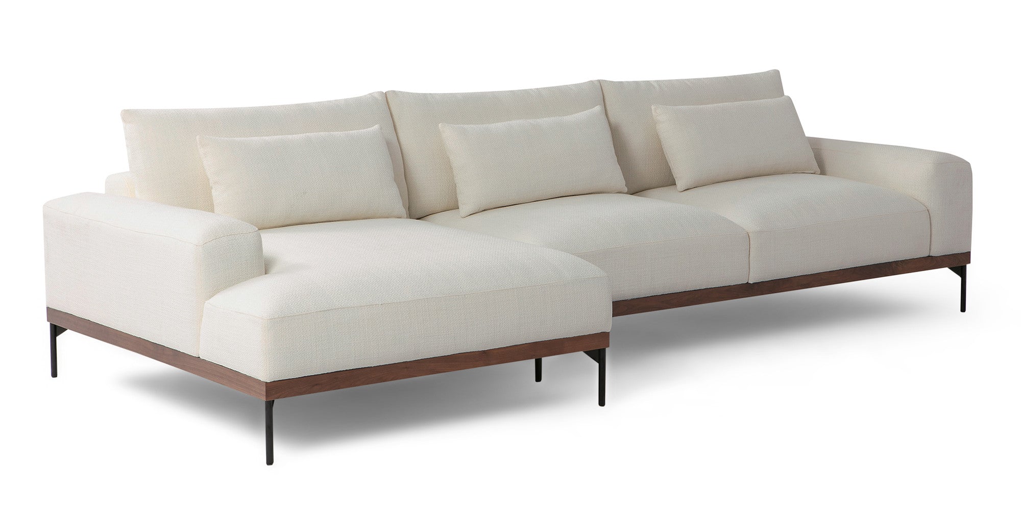 Tate 122" Sectional Sofa Left - Jour Boucle