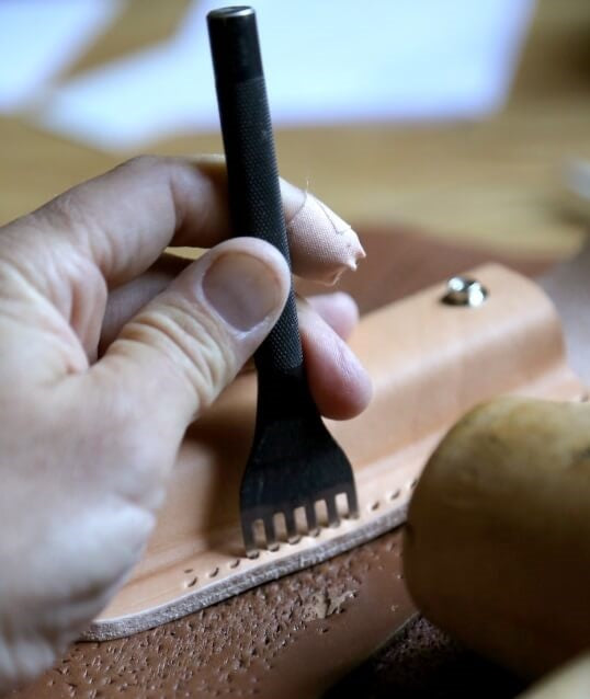 tools to create and repair leather sofas