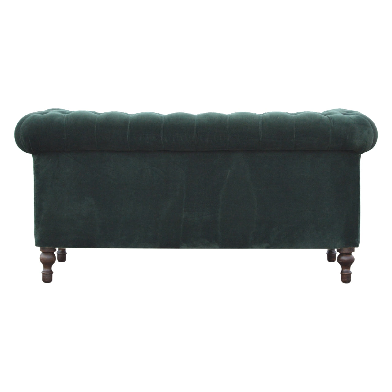 Dark Green Velvet Chesterfield