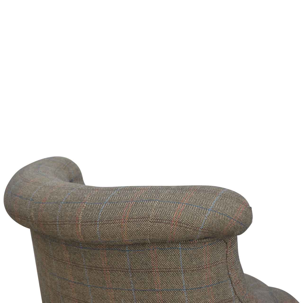 Small Multi Tweed Accent Chair