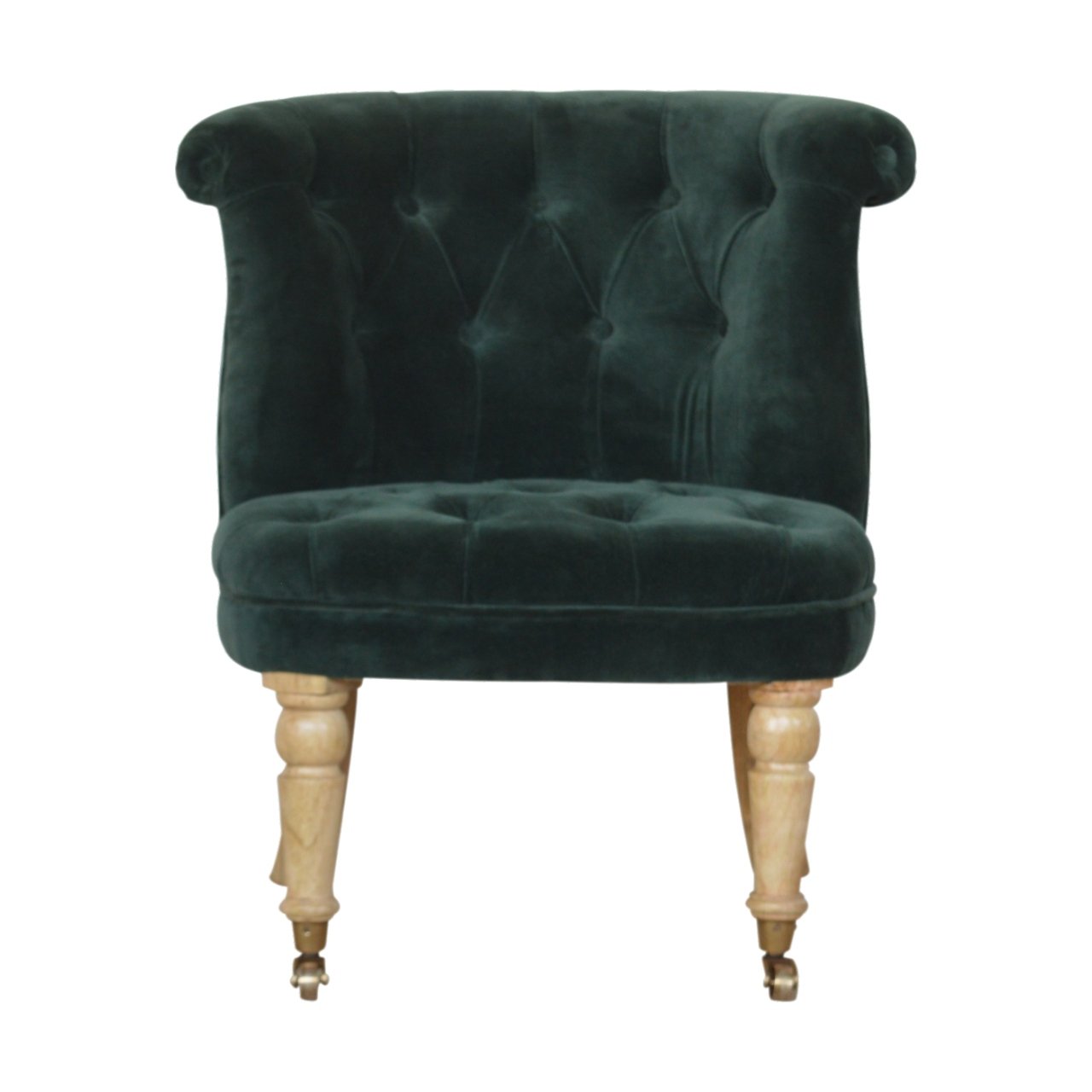 Emerald Green Velvet Accent Chair