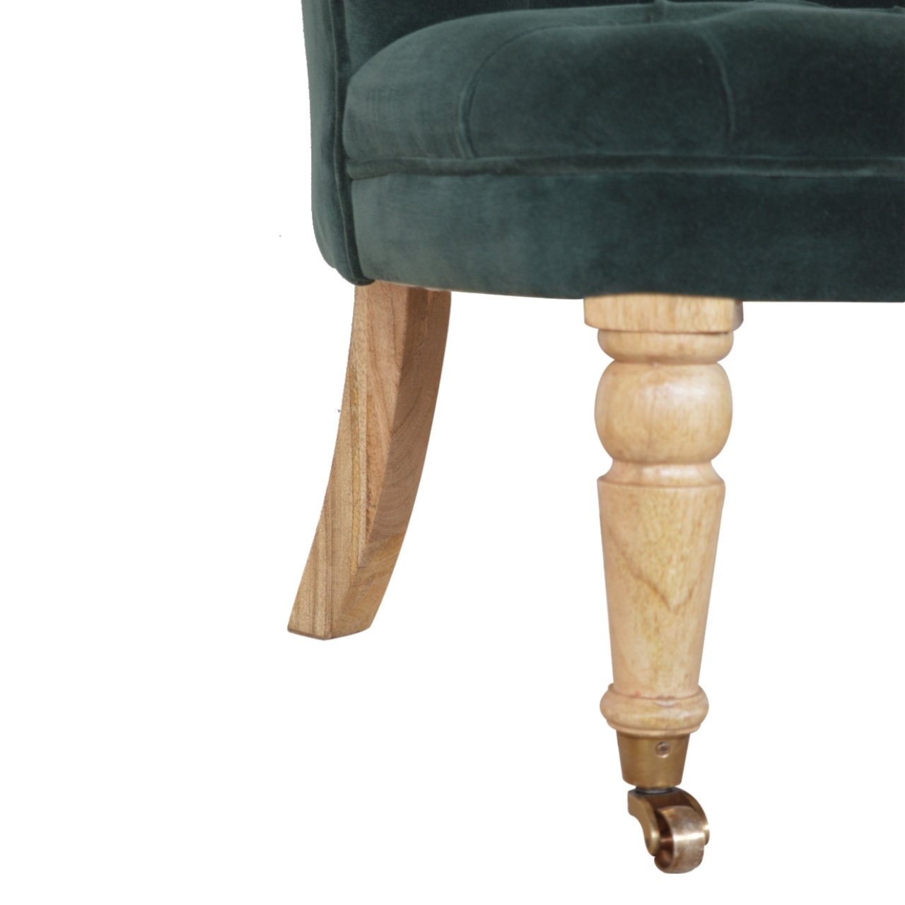 Emerald Green Velvet Accent Chair